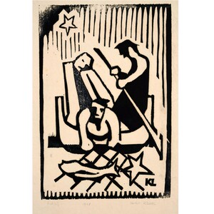 Herbert Klettke (1923-1984), Gita di pesca, 1948 / - Nella rete della speranza -