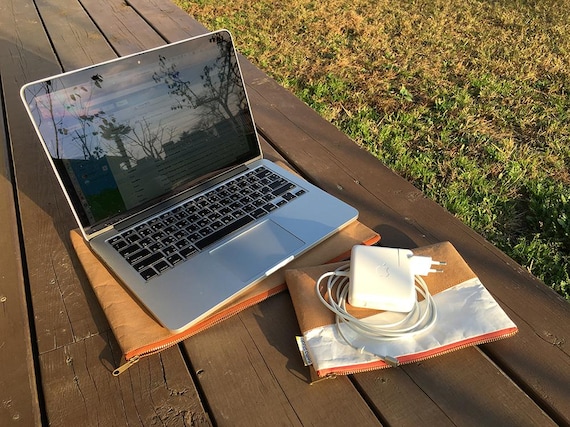 Kraft Paper Laptop Sleeve: Macbook Case with YKK Zipper