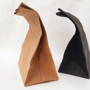 Borsa per pranzo minima in carta Kraft/Borsa per snack/Borsa di carta lavabile/Borsa ecologica