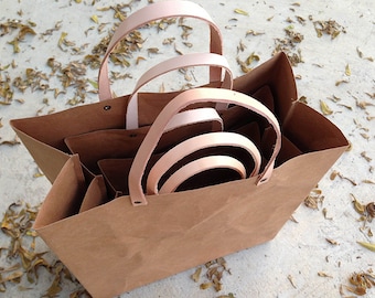 Shopping Bag Set : Tyvek and Kraft paper shopping bag/market bag/handbags/lunch bag/washable bag and eco friendly
