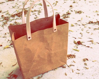 Shopping Bag S/M/L : Tyvek and Kraft paper shopping bag/market bag/handbags/lunch bag/washable bag and eco friendly