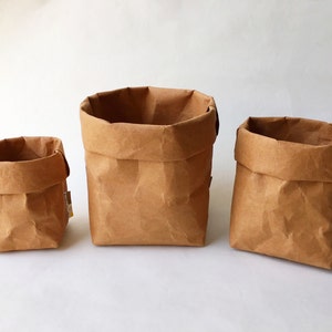 Set natalizio per riporre: portaoggetti in carta Kraft / sacchetto ecologico / sacchetto di carta / cestino per la carta / cancelleria / sacchetto di carta lavabile