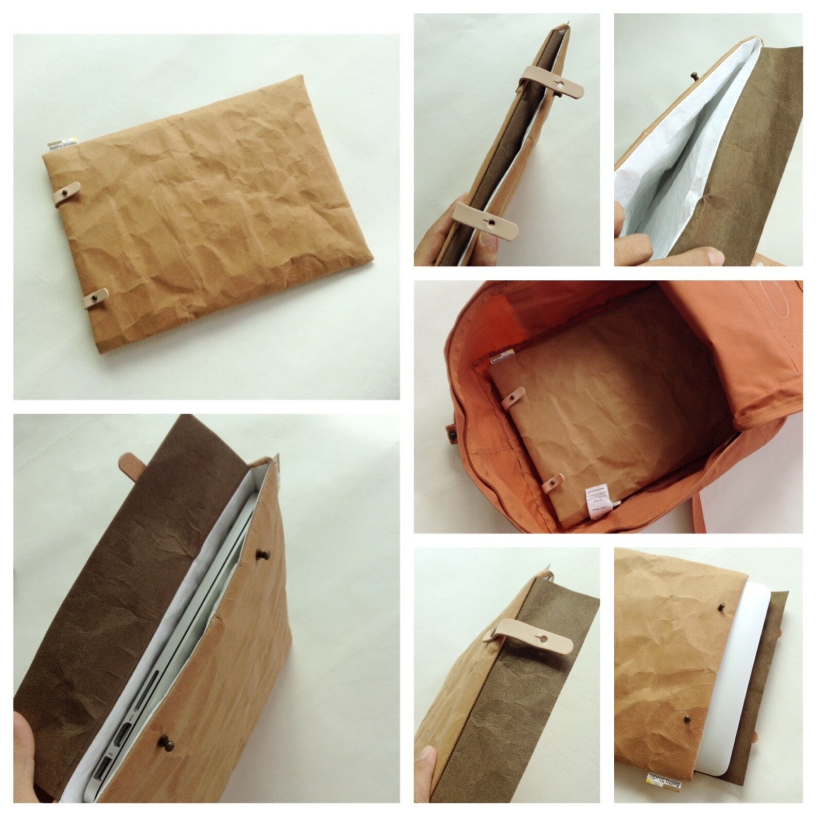 Macpack Kraft Paper Simple Laptop Bag/laptop Case/macbook Bag/laptop