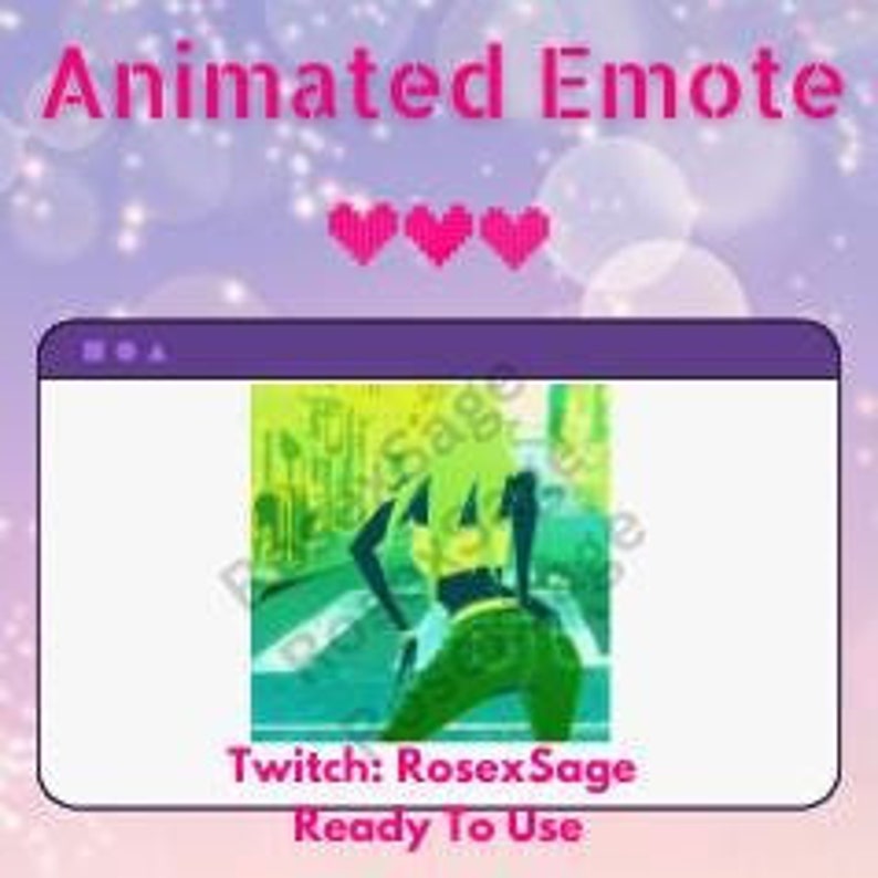 Animated Twerking Emote: Supercrooks Anime Twitch Stream (digital ...