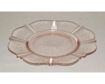 MacBeth Evans Glass AMERICAN SWEETHEART Pink Bread and Butter Plate
