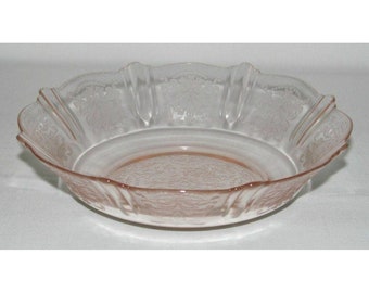 MacBeth Evans Glass AMERICAN SWEETHEART Pink Cereal Bowl