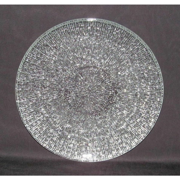 Crystal Glass Plate Etsy