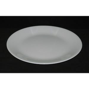 May include: A white oval-shaped ceramic serving platter.