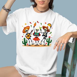 Comfort Colors® Cinco De Mayo Skeleton T-Shirt, Funny Cinco De Mayo Shirt, Tacos Lover Gift Tee, Fiesta Party Outfit Cinco De Mayo Gift Idea