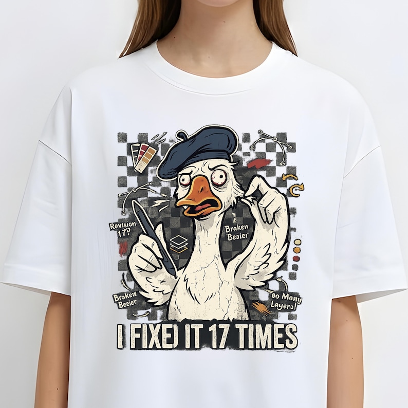 Comfort Colors® Graphic Designer Goose T-shirt: Revision Chaos Artist ...