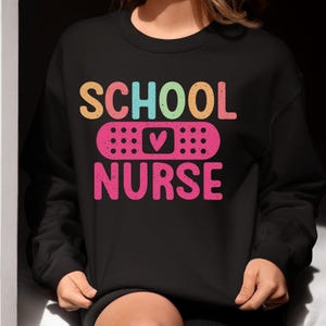 School Nurse Hoodie, Back To School Shirts, School Nurses Gift, Rn Nurse Gifts, First Day Of School Gift, Nurses Week, Nurse Gift For Women