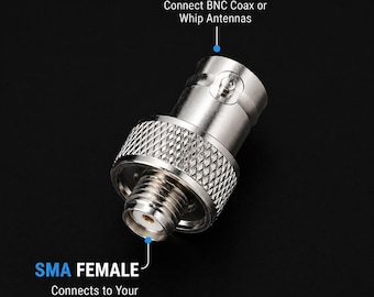 Adaptador SMA hembra a BNC hembra para radios portátiles / Actualización Baofeng, BTECH, AnyTone