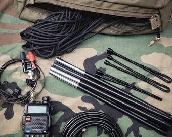 Field Radio Kit – Jungle Antenna, Collapsible Frame, Crossfire Pouch, Emergency System