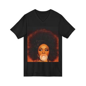 Camiseta con ilustración de chicle de Jill Scott / Retrato de música soul retro imagen 3
