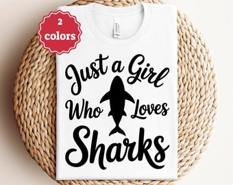 Just A Girl Who Loves Sharks Svg Png Pdf Shark Svg Ocean Svg Marine Life Svg Funny Shark Svg Cricut Cut File