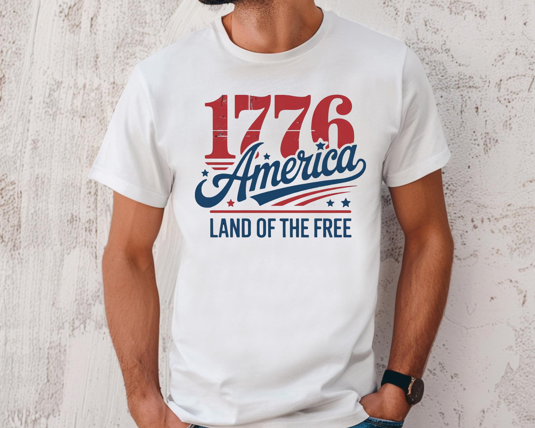 1776 America Land of the Free Svg Png Patriotic USA Quote 4th of July ...