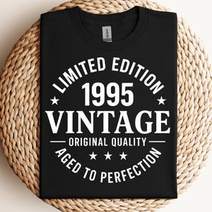 30° compleanno SVG, 30° compleanno SVG, 30° regalo di compleanno SVG, 30° compleanno maglietta SVG, Vintage 1995 SVG, 30 anni, file per Cricut, Svg, Png