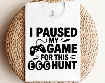 Ich habe mein Spiel für diese Eiersuche angehalten Eiersuche svg png pdf Junge Ostern svg Ostern Videospiel svg Lustige Eiersuche svg Digitale Datei Osterhase svg