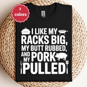 I Like My Racks Big Svg Png Butt Pork Quote Svg Funny Barbecue Svg Funny BBQ Apron Svg Grilling Gifts Svg My Butt Rubbed And My Pork Pulled