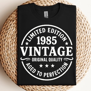 40° compleanno SVG, 40 compleanno SVG, 40° regalo di compleanno SVG, 40° compleanno maglietta SVG, Vintage 1985 SVG, 40 anni, file per Cricut, Svg, Png