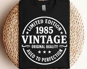 40th Birthday SVG, 40 birthday SVG, 40th Birthday Gift Svg, 40 Birthday Shirt SVG, Vintage 1985 Svg, 40 Years Old,Files For Cricut, Svg, Png