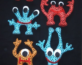 e-Pattern - Spotbot Aliens - 7 - 12 inch - standing cloth monsters!  Such fun!!!