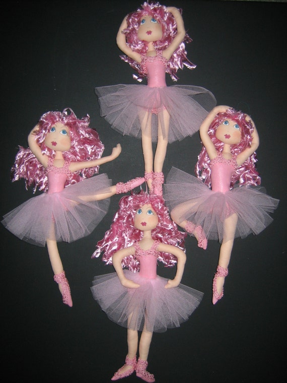 muñecas bailarinas de ballet en tela