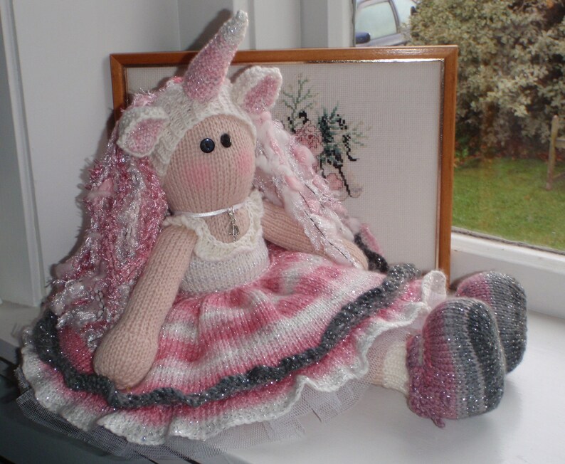 knitted ballerina doll