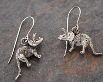 Triceratops Earrings, Nedoceratops Earrings