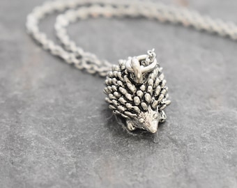 Hedgehog Necklace, Hedgehog Pendant