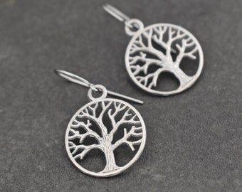 Oak Tree Earrings, Tree of Life Earring