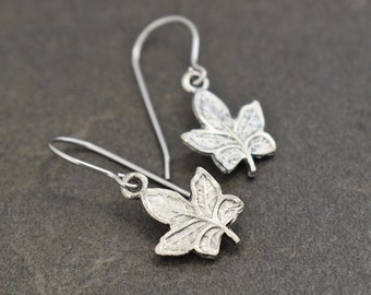 Ivy Leaf Earrings, Elvish Ivy Earrings