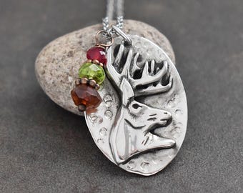 White tail Deer Necklace