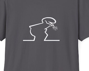 La Linea Art Print T-Shirt: 70s & 80s TV Show Nostalgia Retro Cartoon Humor Unisex Soft Tee Funny Shirt