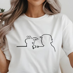 La Linea Maglietta divertente / Maglietta nostalgica, Maglietta retrò dei cartoni animati per bambini anni '70, Top unisex in stile morbido, Regali di compleanno umoristici per lui e MAGA