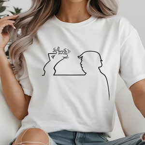 Camiseta divertida La Linea / Camiseta retro de dibujos animados para niños de los años 70 / Camiseta unisex de estilo suave y regalos de cumpleaños con humor MAGA para él