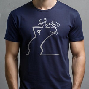 La Linea Funny T-Shirt, Nostalgia Tee, Unisex Softstyle Top, Retro Cartoon Shirt, Gifts for him for 70s Kids, birthday gift, MAGA