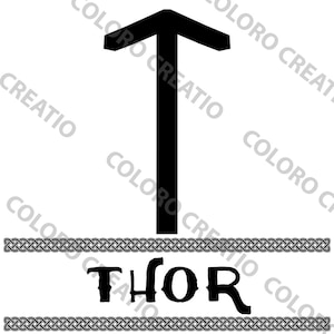 Viking Runes SVG for Cricut Silhouette, Norse Alphabet Clipart, Elder Futhark Font for Laser Cutting, Wood Burning, Sublimation, Vector Art image 2