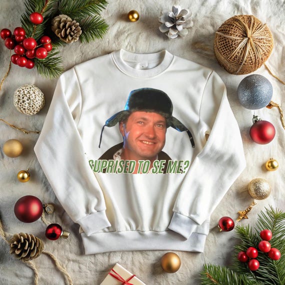 Cousin Eddie Christmas Vacation Sweatshirt | Holiday Humor Gift for Him| Nostalgic Winter Crew Neck Sweater| Movie Inspired Seasonal Fashion