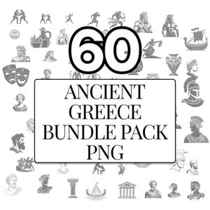 60 ANTICA GRECIA PNG Icon Files Olimpiadi greche Antica Grecia Pacchetto di divinità greche Png 60 File di icone Immagini