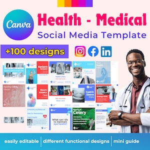 Customizable Canva Social Media Templates for Health & Medical Professionals - Editable Post  Story Designs