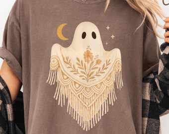 Comfort Colors® Halloween Ghost Shirt, Cute Ghost Shirt, Womens Halloween Shirt, Cute Fall Shirt, Spooky Season Shirt, Gifts For Halloween