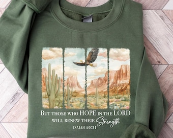 Those Who Hope In The Lord, Christian Shirt, Bible Verse Shirt, Faith Shirt, Christian Gifts Shirt, Religious Scripture Shirt, Jesus Shirt