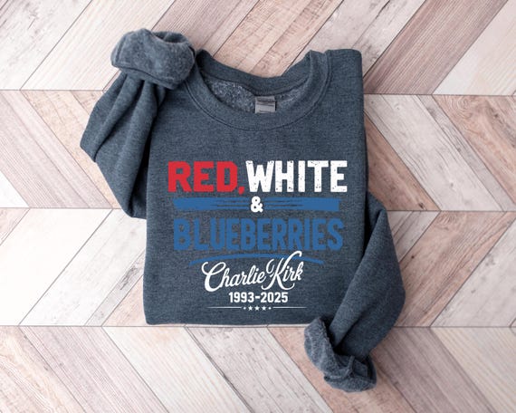 Red White & Blueberries Charlie Kirk 1993-2025 Memorial Freedom shirt, Charlie Kirk t shirt, Charlie Kirk tee justice for Charlie Kirk shirt