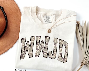 Comfort Colors® WWJD Shirt for Women, Christian Tee, Religious Gift for Her, Bible Verse Shirt, Trendy Faith Graphic Tee, Religious apparel