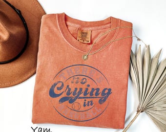 Comfort Colors® There's No Crying In Baseball Shirt,Unisex T-Shirt, Baseball Mama Tee, Game Day Shirt, Baseball Player Shirt, Sports Mom