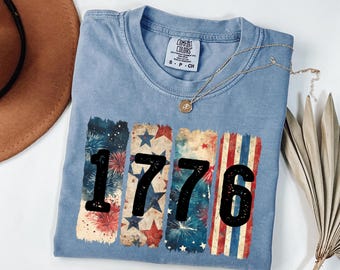 Comfort Colors® 1776 Shirt, 1776 4th of July Shirt, 4th of July shirt, Patriotic Shirt, Firework Shirt, Fourth of July Shirt, American Shirt