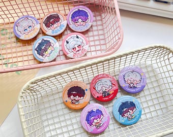 Love and Deepspace Character 32mm Button Pin/ Badge / Xavier/ Zayne/ Rafayel/ Sylus/ Caleb