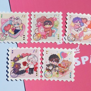 Love and Deepspace Character Stickers: Foil Hot Stamp, Xavier,  Zayne, Rafayel, Sylus, Caleb