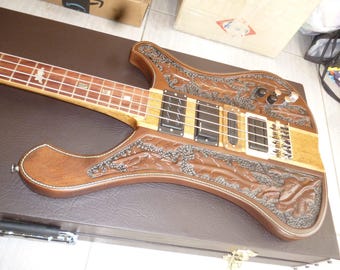 custom shop 4,5 strings carved 4004LK bass style preorder,carved walnut by hand